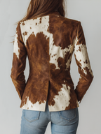 Manuela - Blazer con Estampado Animal Vintage