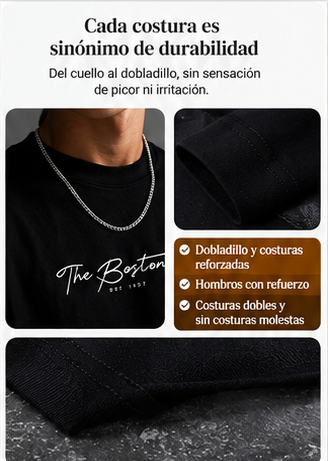 Camiseta Oversize para Hombre – Estilo Urbano, Corte Relajado y Tela Suave Premium