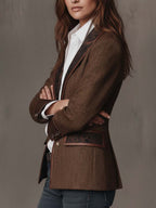 Consuelo - Blazer con Paneles en Espiga