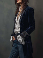 Nuria - Chaqueta Elegante de Terciopelo
