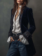 Nuria - Chaqueta Elegante de Terciopelo