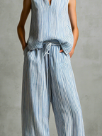 Livia | Conjunto palazzo de rayas