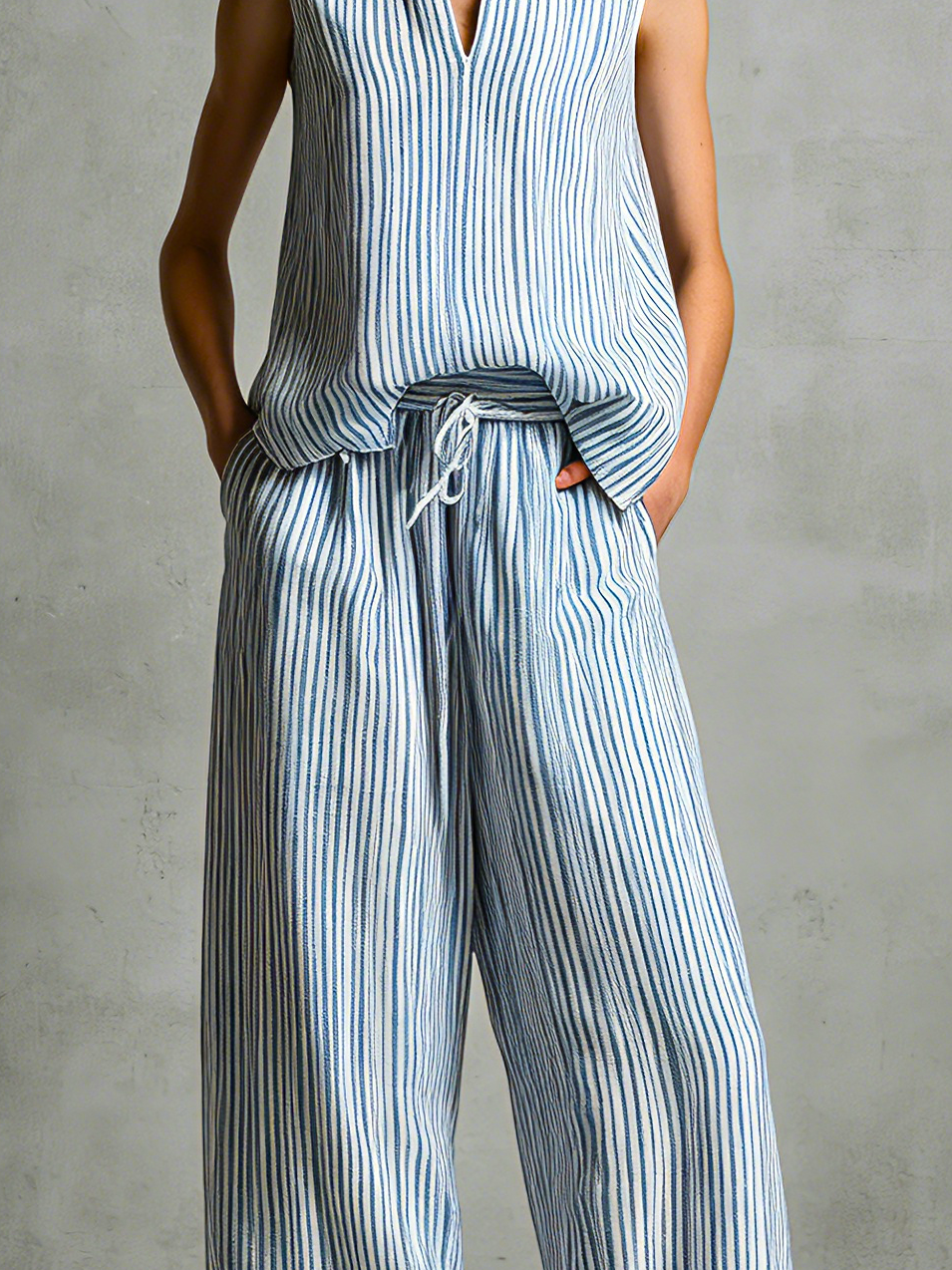 Livia | Conjunto palazzo de rayas