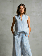 Livia | Conjunto palazzo de rayas