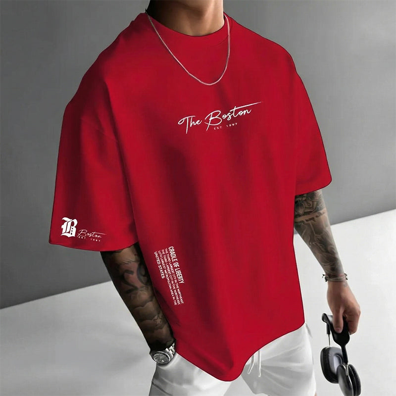 Camiseta Oversize para Hombre – Estilo Urbano, Corte Relajado y Tela Suave Premium