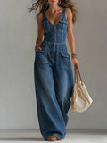 Sofía | Mono de denim relajado