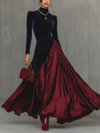 Lucrèce | Vestido largo bicolor