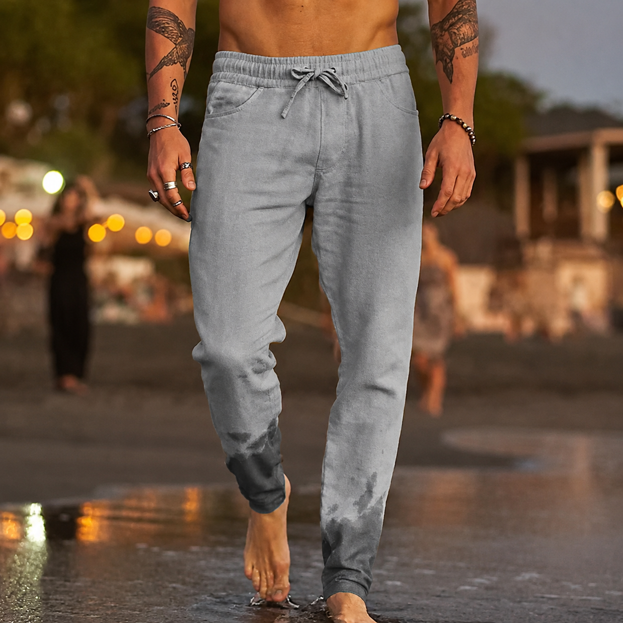 Mateo | Pantalones de Playa de Lino