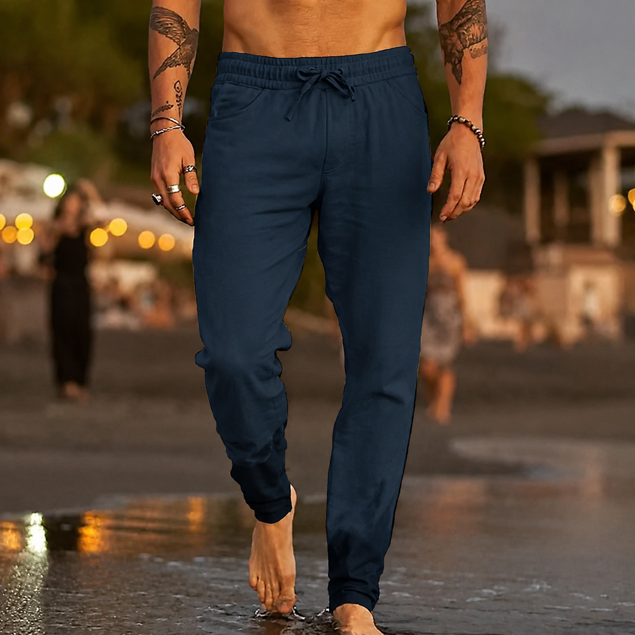 Mateo | Pantalones de Playa de Lino