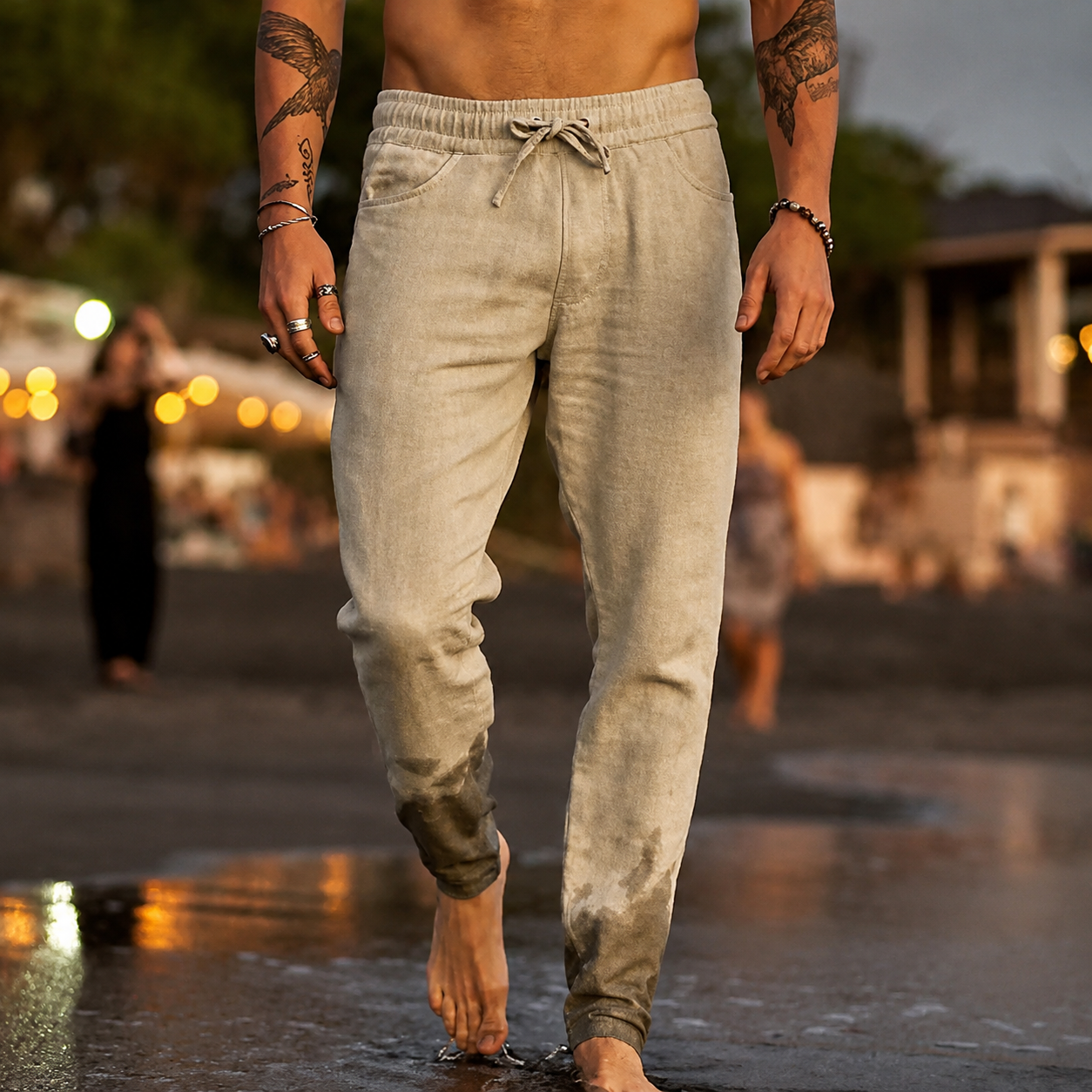 Mateo | Pantalones de Playa de Lino