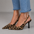 Dulce™ | Zapatos de tacón D’Orsay con estampado de leopardo
