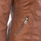 Flavia | Chaqueta de Cuero Robusta y Elegante