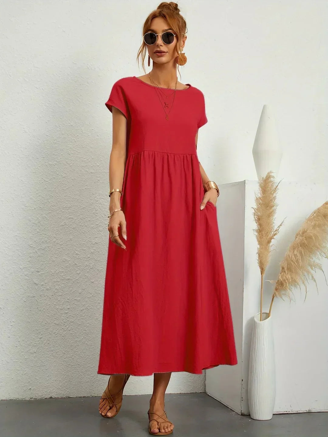 Gabriela | Timeless Flowing Midi Dress