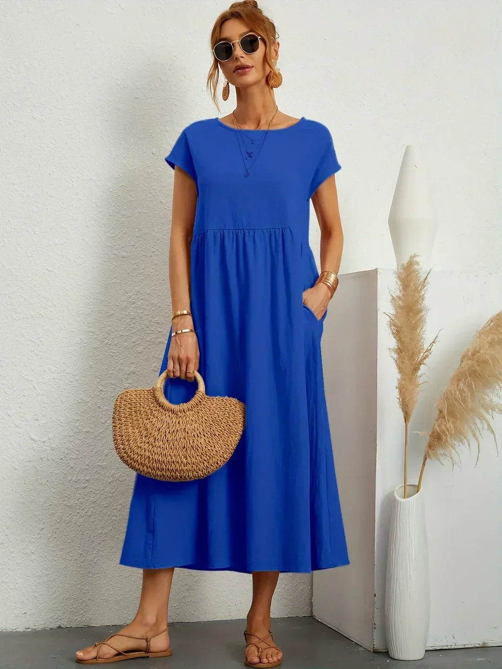 Gabriela | Timeless Flowing Midi Dress