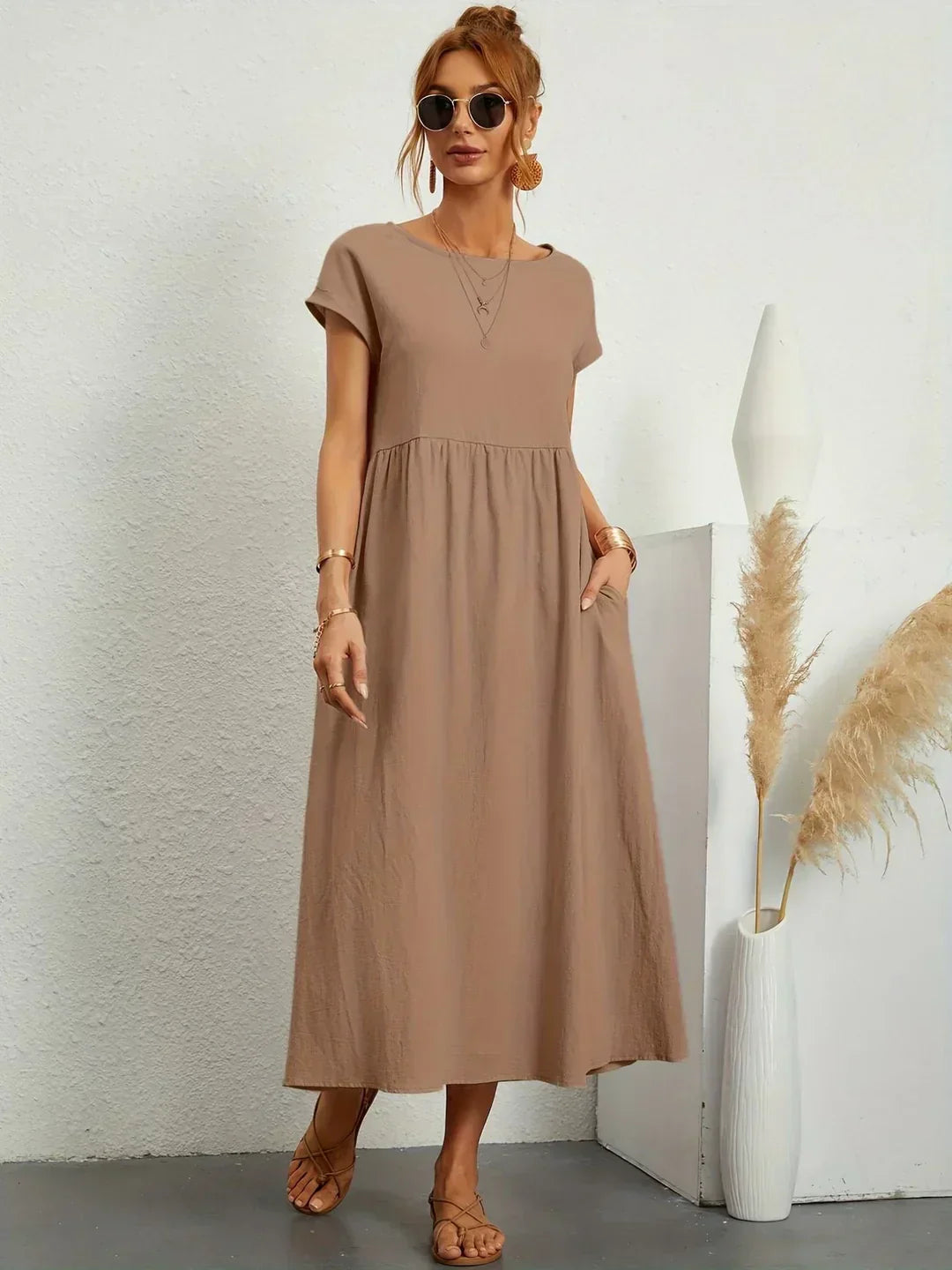 Gabriela | Timeless Flowing Midi Dress