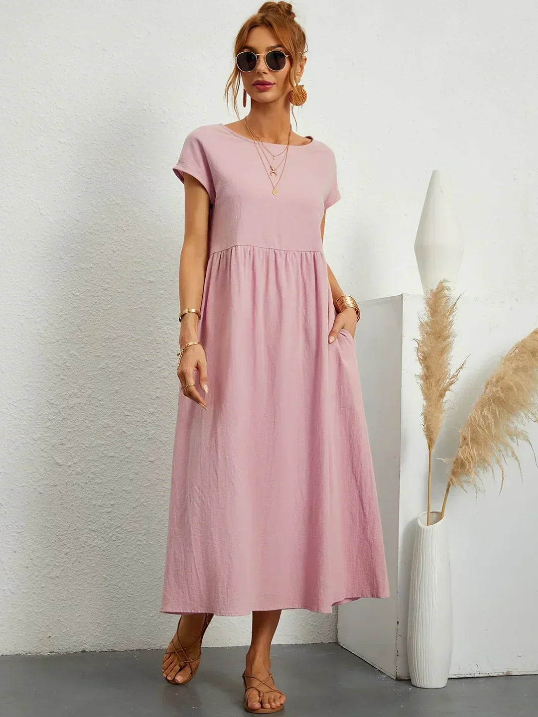 Gabriela | Timeless Flowing Midi Dress