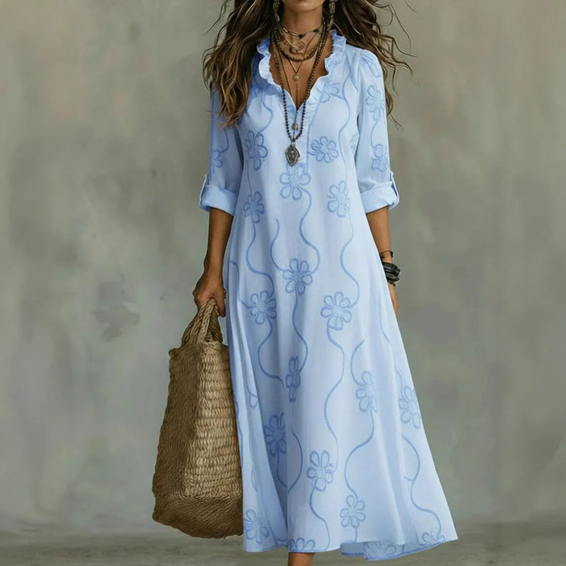 Sienna™ | Vestido de Verano de Flores que Disimula la Barriga