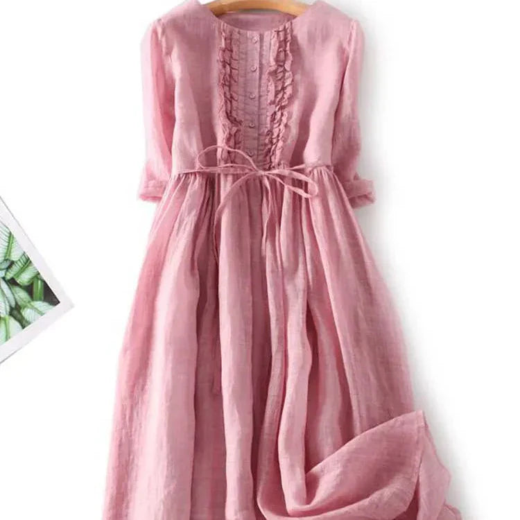 Livia | Lightweight Linen Maxi Dress