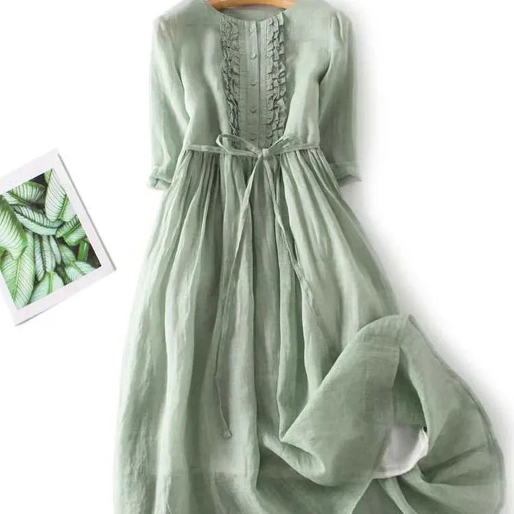 Livia | Lightweight Linen Maxi Dress