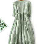 Livia | Lightweight Linen Maxi Dress