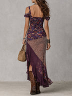 Vestido Maxi Urbano Nómade con Estampado de Leopardo