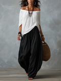 Isabella | Conjunto bohemio fluido con pantalón amplio