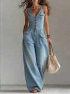 Sofía | Mono de denim relajado