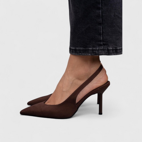 Monroe Leopard Slingback Heels