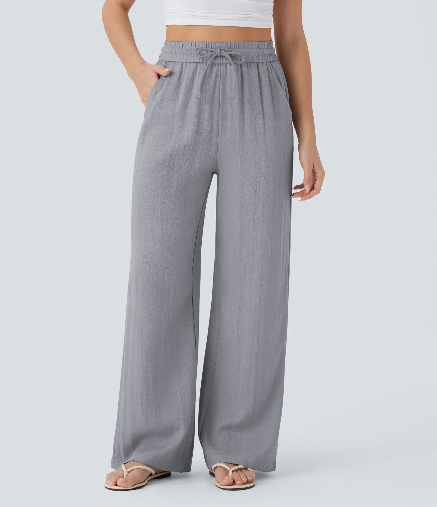 Monroe Wide-Leg Linen Pants