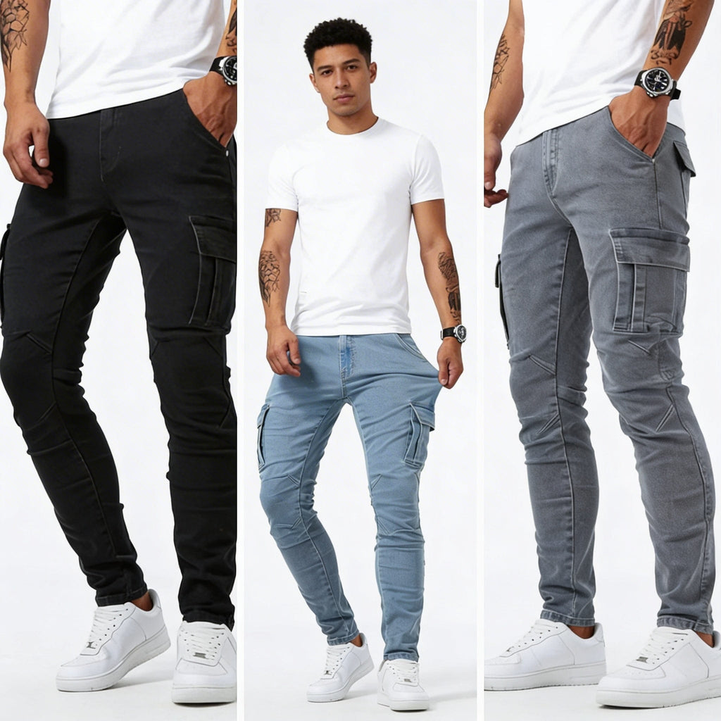 Jean Cargo Moderno para Hombre