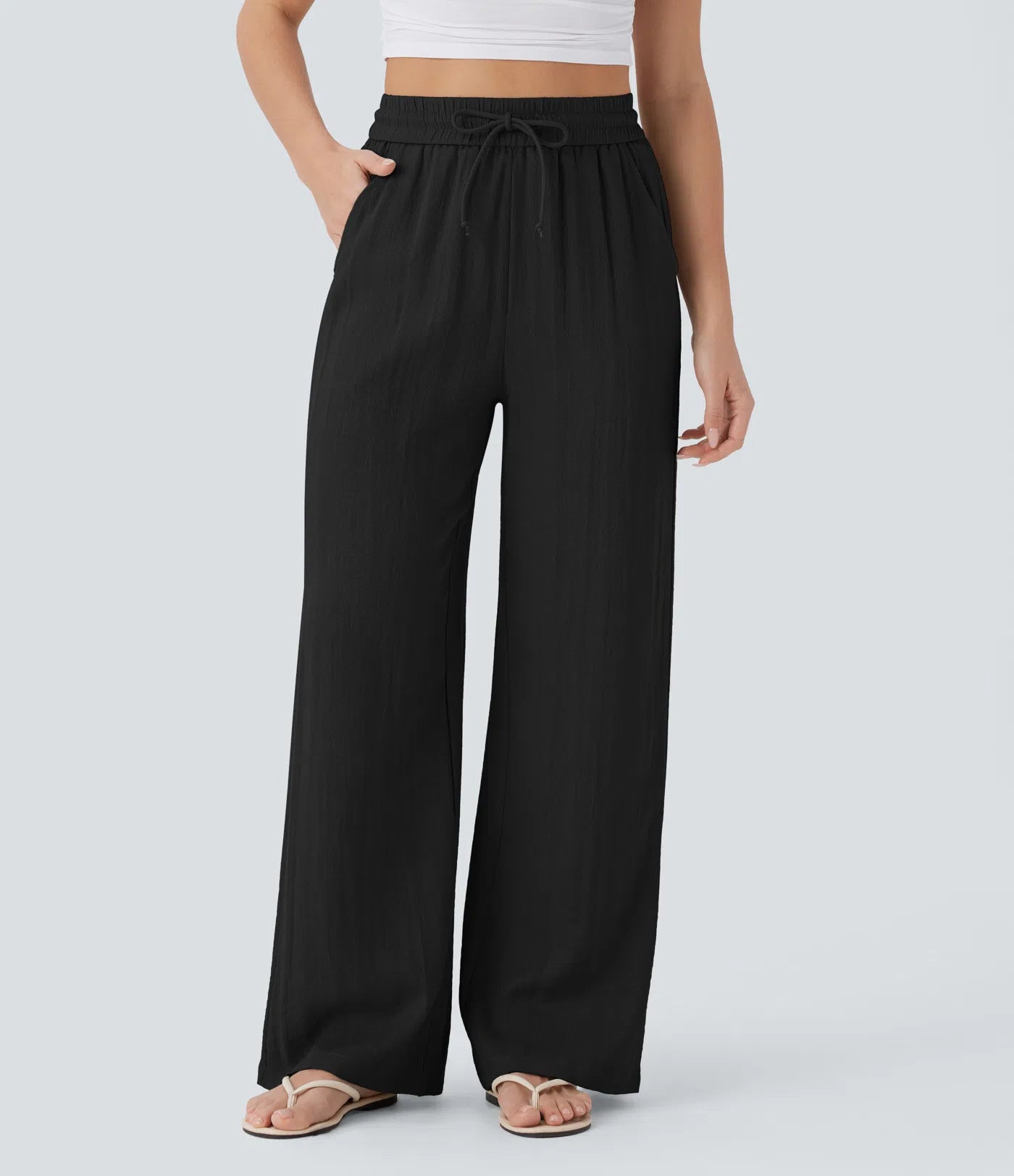 Monroe Wide-Leg Linen Pants