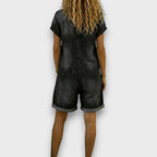 Joan | Pantalones cortos vintage con efecto denim