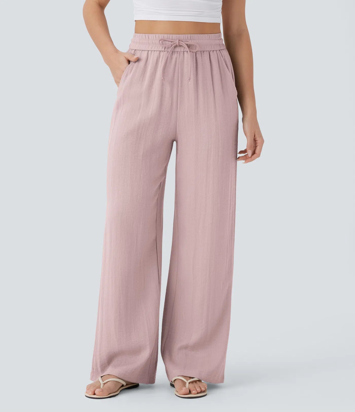 Monroe Wide-Leg Linen Pants