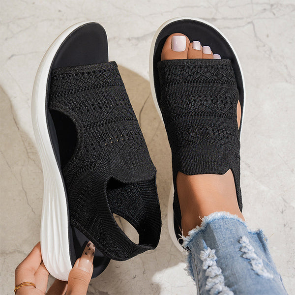 Anne™ | Sandalias con plataforma, de material transpirable para damas