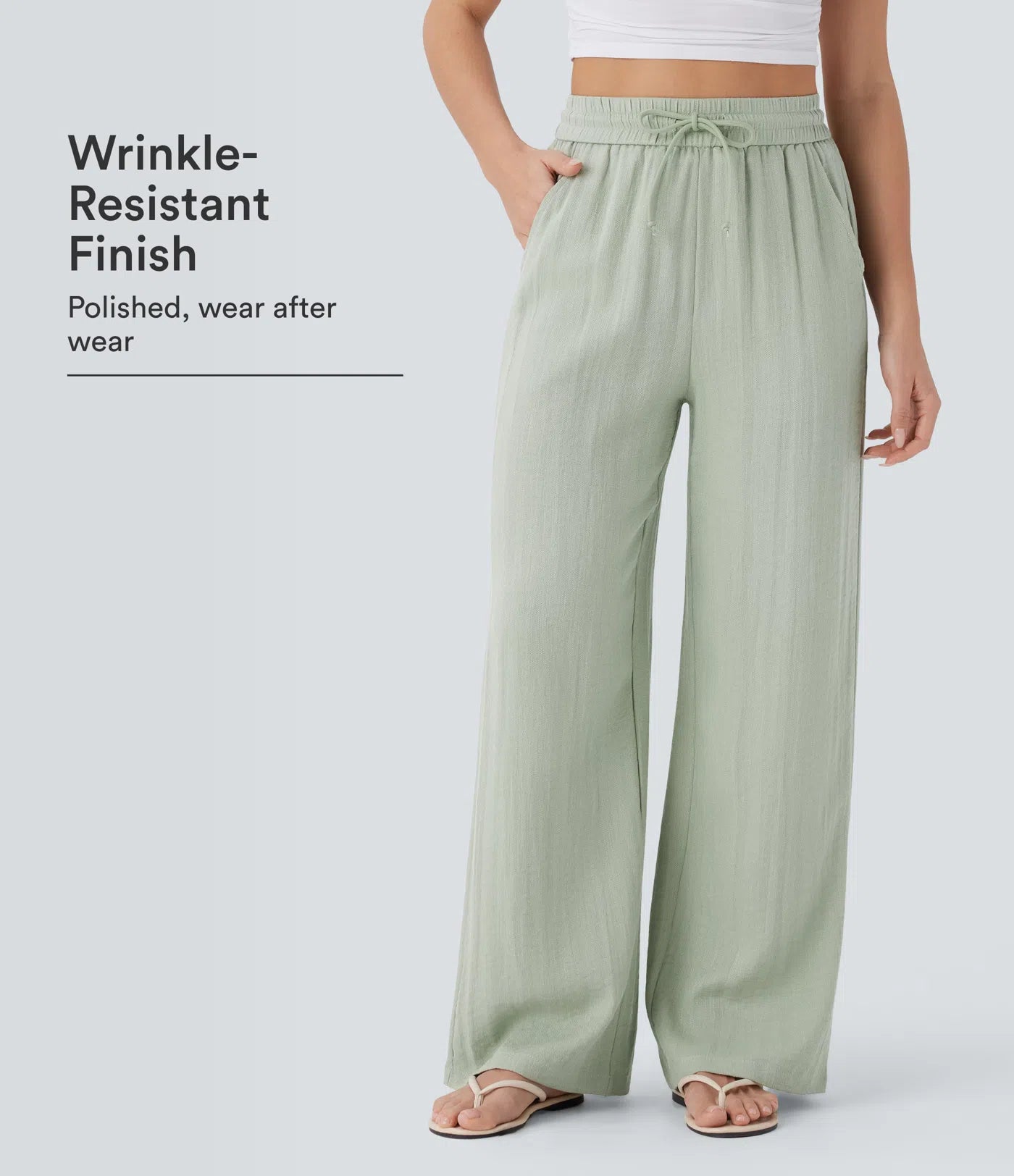 Monroe Wide-Leg Linen Pants