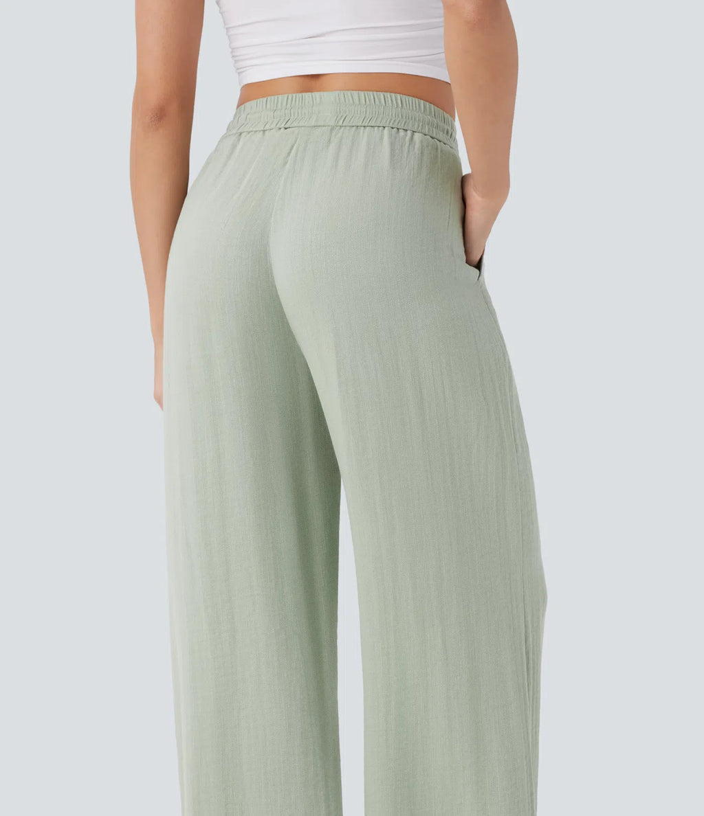 Monroe Wide-Leg Linen Pants