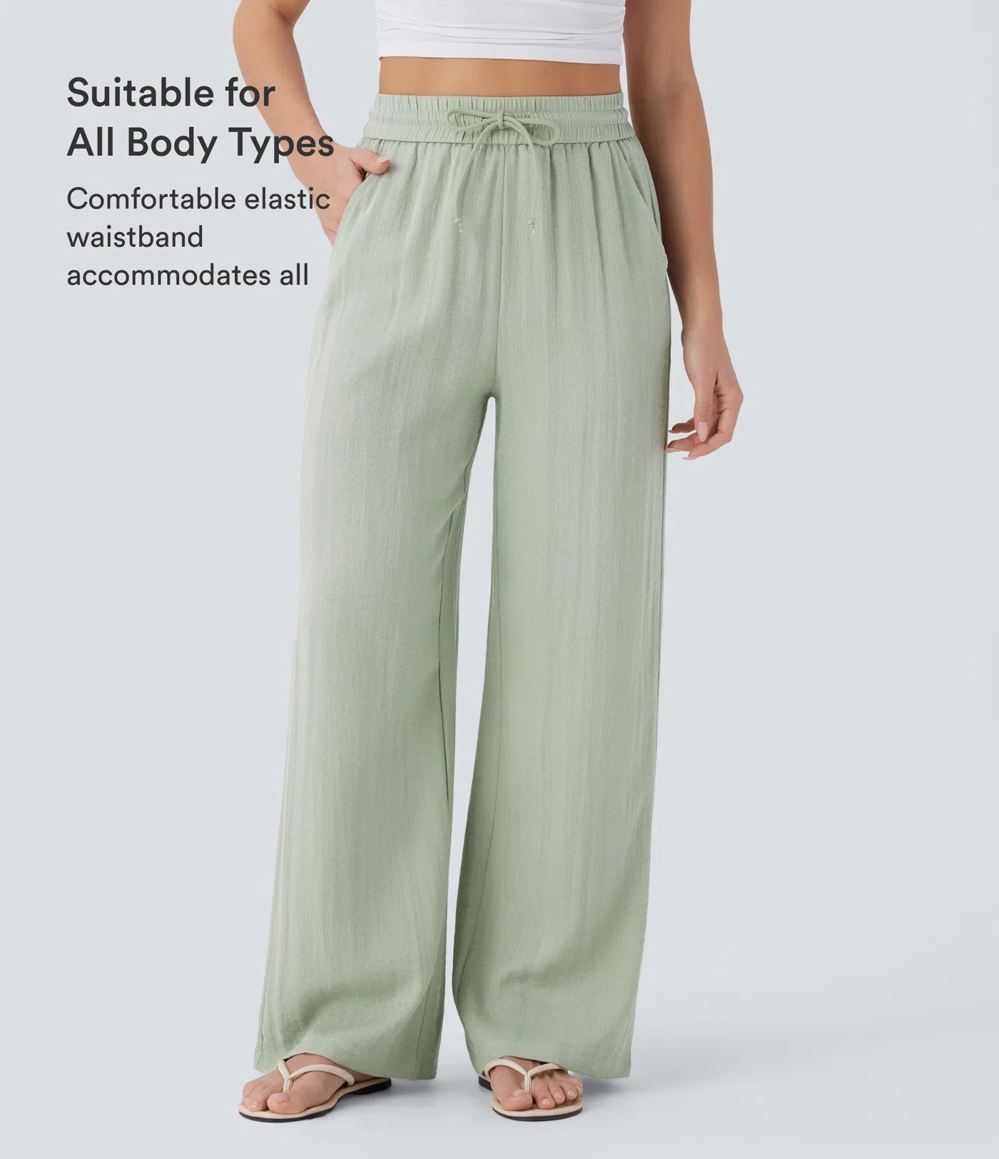Monroe Wide-Leg Linen Pants