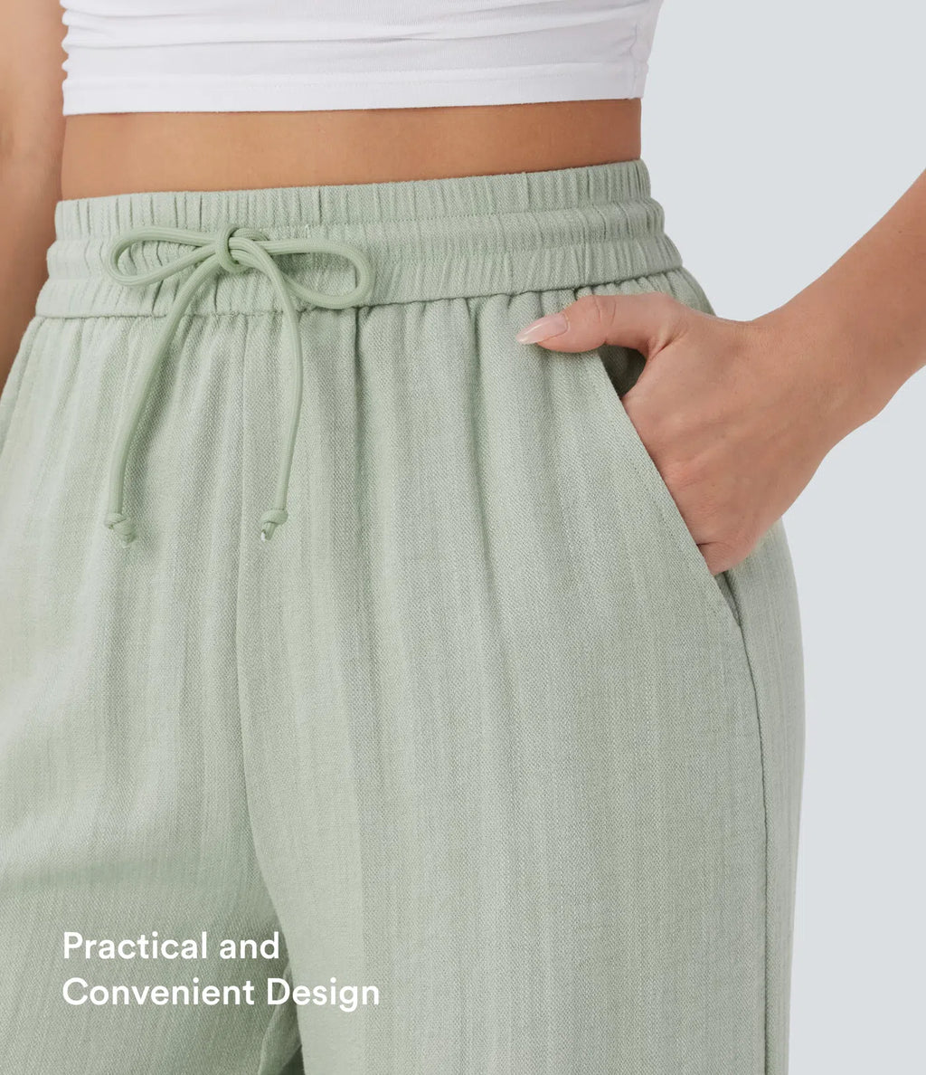 Monroe Wide-Leg Linen Pants