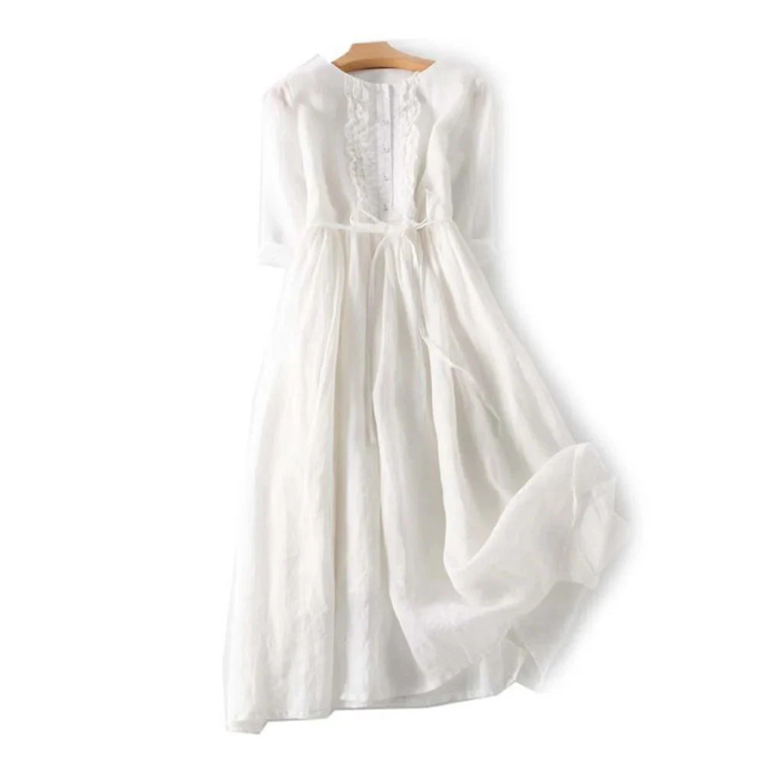 Livia | Lightweight Linen Maxi Dress